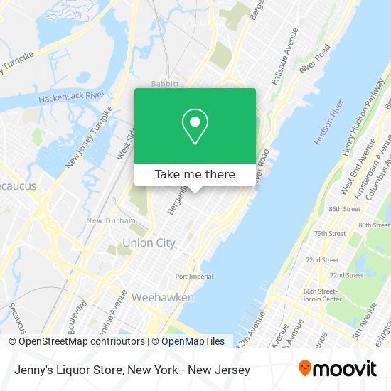 Jenny's Liquor Store map