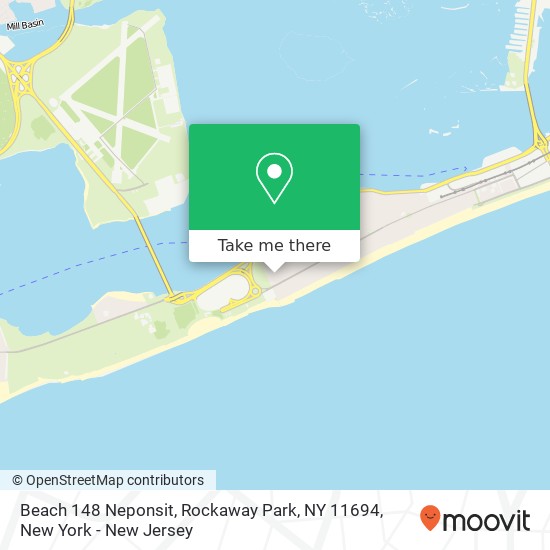 Mapa de Beach 148 Neponsit, Rockaway Park, NY 11694