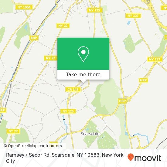 Mapa de Ramsey / Secor Rd, Scarsdale, NY 10583