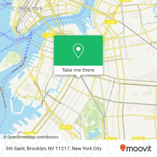 5th Saint, Brooklyn, NY 11217 map