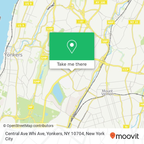 Central Ave Whi Ave, Yonkers, NY 10704 map
