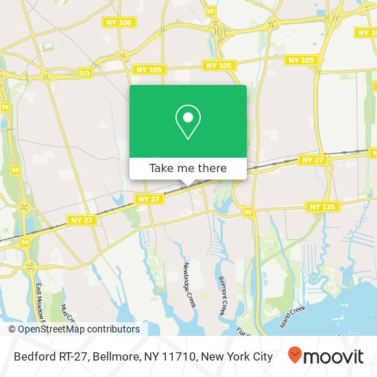 Bedford RT-27, Bellmore, NY 11710 map