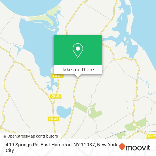 499 Springs Rd, East Hampton, NY 11937 map