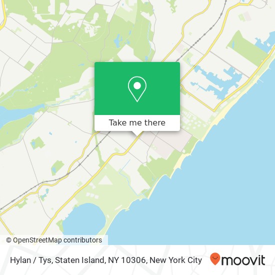 Mapa de Hylan / Tys, Staten Island, NY 10306