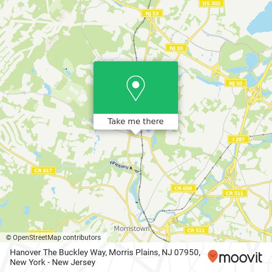 Hanover The Buckley Way, Morris Plains, NJ 07950 map