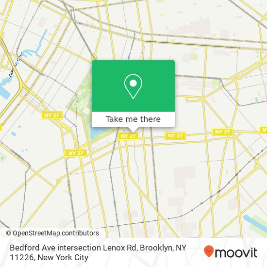 Bedford Ave intersection Lenox Rd, Brooklyn, NY 11226 map