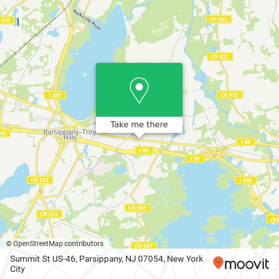 Mapa de Summit St US-46, Parsippany, NJ 07054