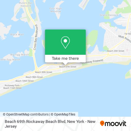 Mapa de Beach 69th Rockaway Beach Blvd