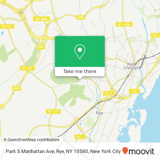 Mapa de Park S Manhattan Ave, Rye, NY 10580