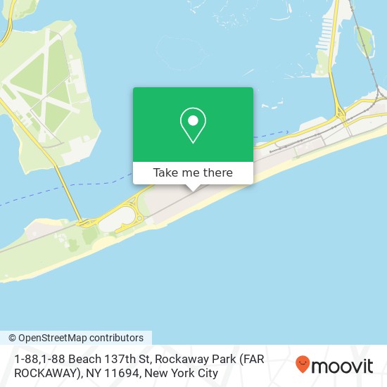 1-88,1-88 Beach 137th St, Rockaway Park (FAR ROCKAWAY), NY 11694 map