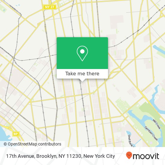 17th Avenue, Brooklyn, NY 11230 map