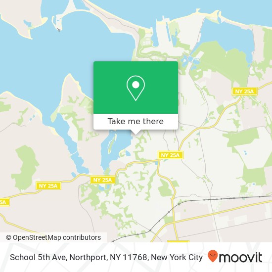 Mapa de School 5th Ave, Northport, NY 11768