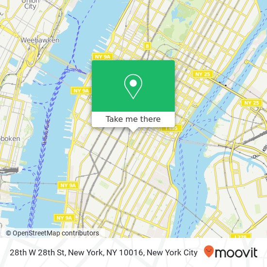 Mapa de 28th W 28th St, New York, NY 10016