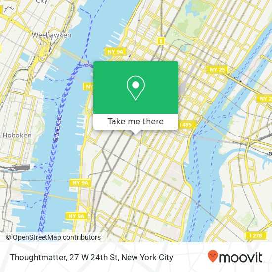 Thoughtmatter, 27 W 24th St map
