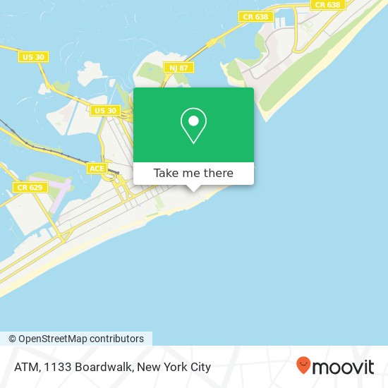 ATM, 1133 Boardwalk map