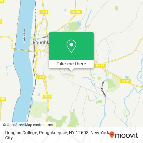 Mapa de Douglas College, Poughkeepsie, NY 12603