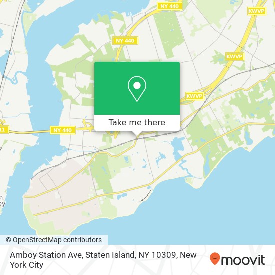 Mapa de Amboy Station Ave, Staten Island, NY 10309