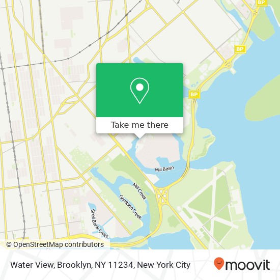 Mapa de Water View, Brooklyn, NY 11234