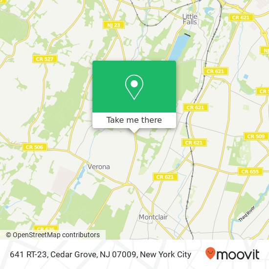 Mapa de 641 RT-23, Cedar Grove, NJ 07009