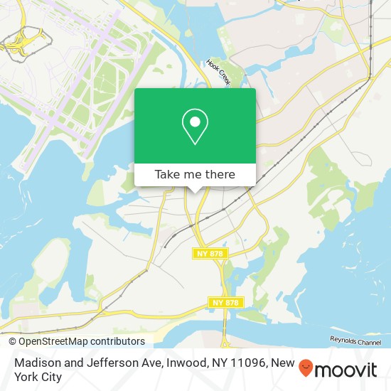 Madison and Jefferson Ave, Inwood, NY 11096 map