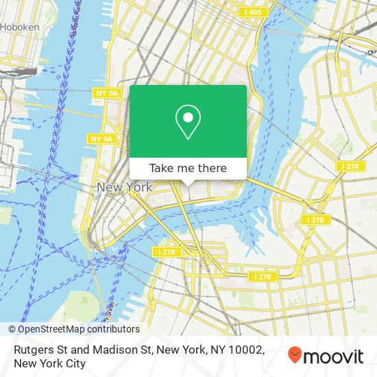 Rutgers St and Madison St, New York, NY 10002 map