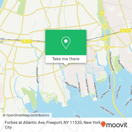 Forbes at Atlantic Ave, Freeport, NY 11520 map