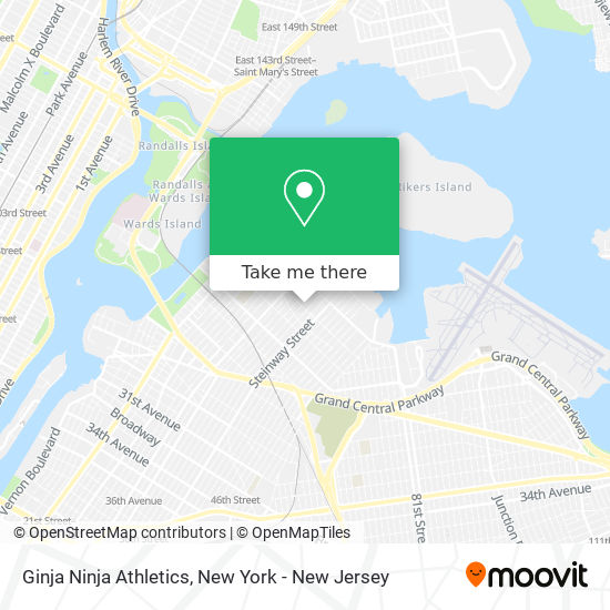 Ginja Ninja Athletics map