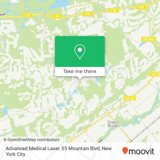 Advanced Medical Laser, 55 Mountain Blvd map