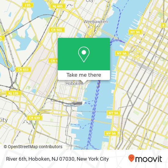 River 6th, Hoboken, NJ 07030 map