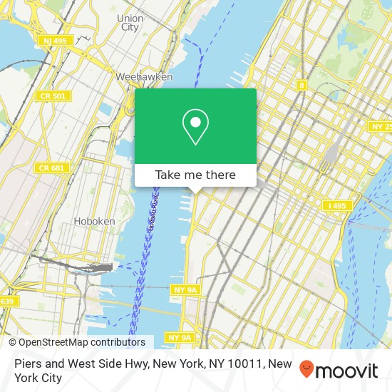 Piers and West Side Hwy, New York, NY 10011 map