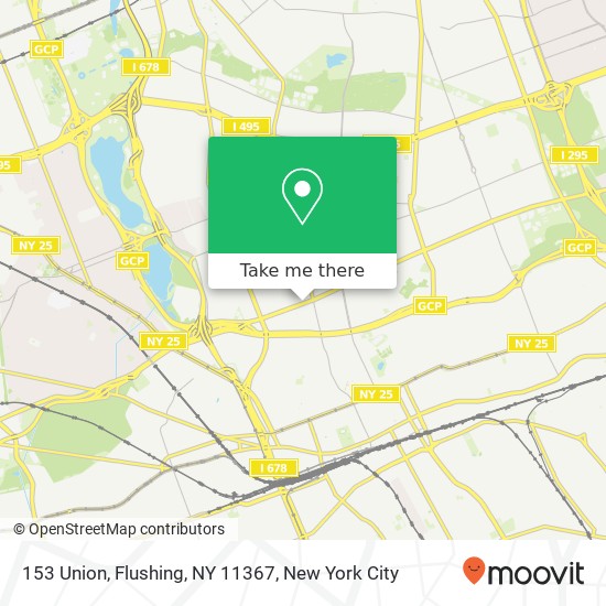 Mapa de 153 Union, Flushing, NY 11367