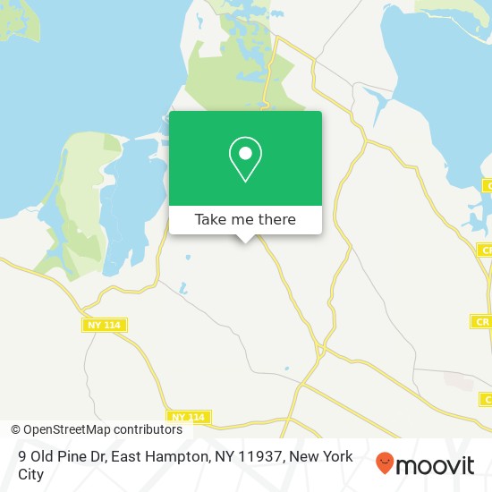 9 Old Pine Dr, East Hampton, NY 11937 map