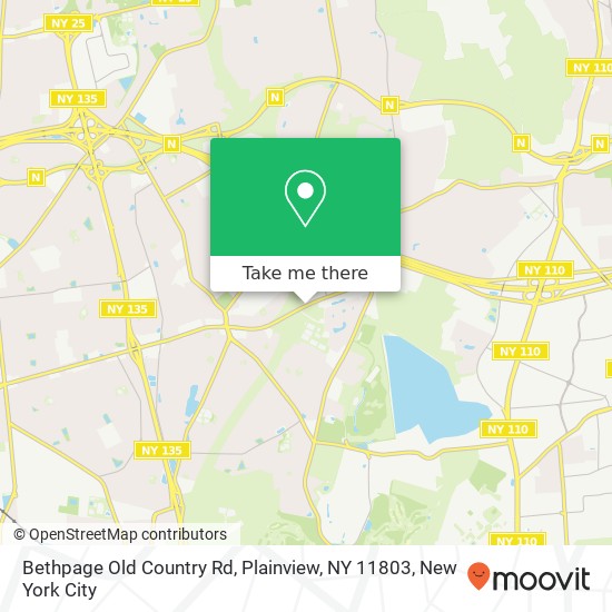 Bethpage Old Country Rd, Plainview, NY 11803 map