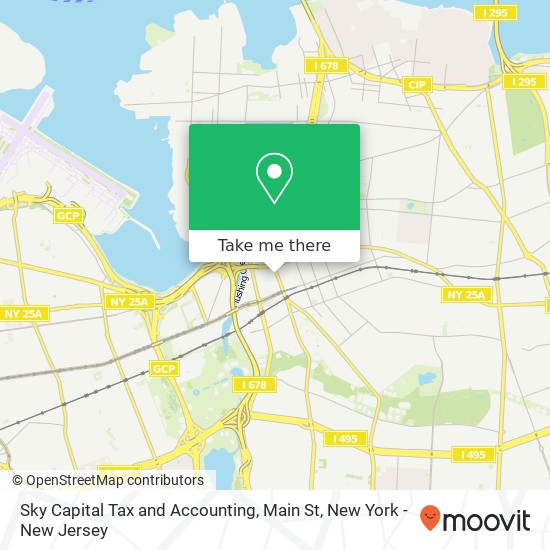 Sky Capital Tax and Accounting, Main St map