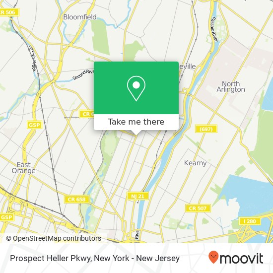 Mapa de Prospect Heller Pkwy