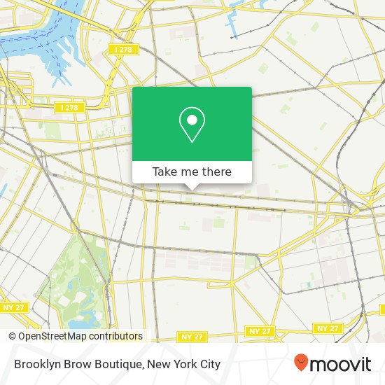 Mapa de Brooklyn Brow Boutique