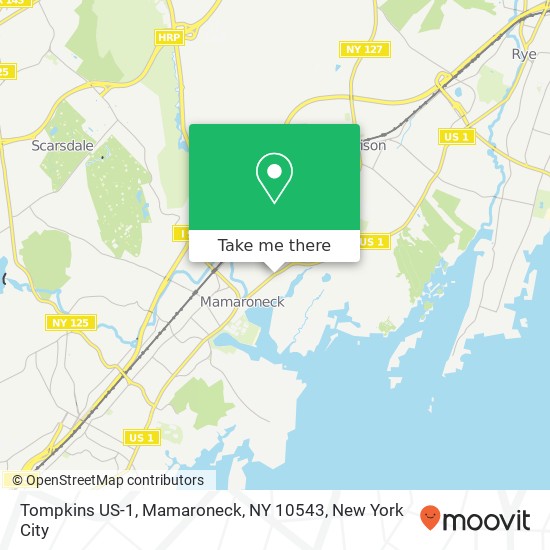 Tompkins US-1, Mamaroneck, NY 10543 map