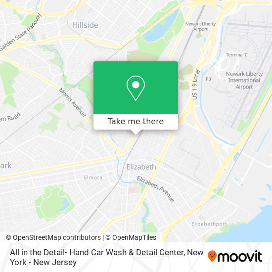 Mapa de All in the Detail- Hand Car Wash & Detail Center