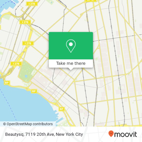 Mapa de Beautysq, 7119 20th Ave