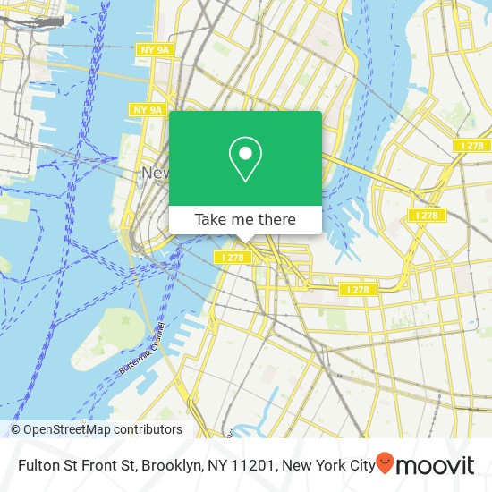 Mapa de Fulton St Front St, Brooklyn, NY 11201