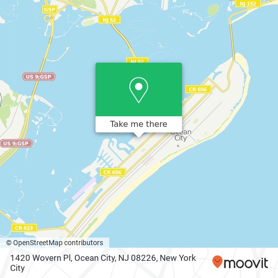 1420 Wovern Pl, Ocean City, NJ 08226 map