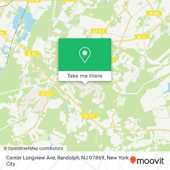 Center Longview Ave, Randolph, NJ 07869 map