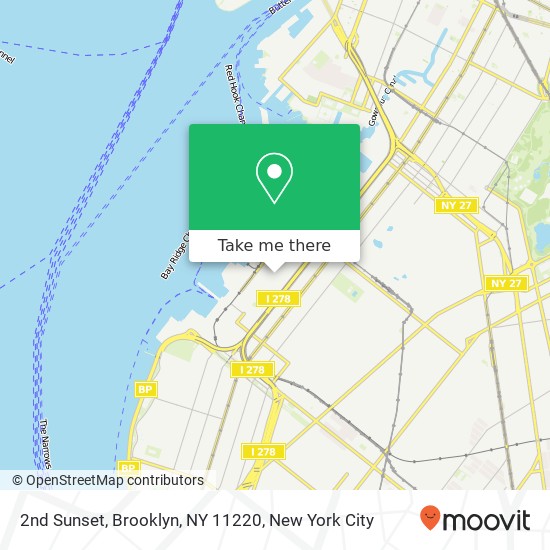 2nd Sunset, Brooklyn, NY 11220 map
