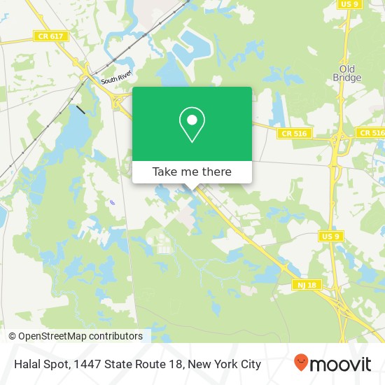 Halal Spot, 1447 State Route 18 map