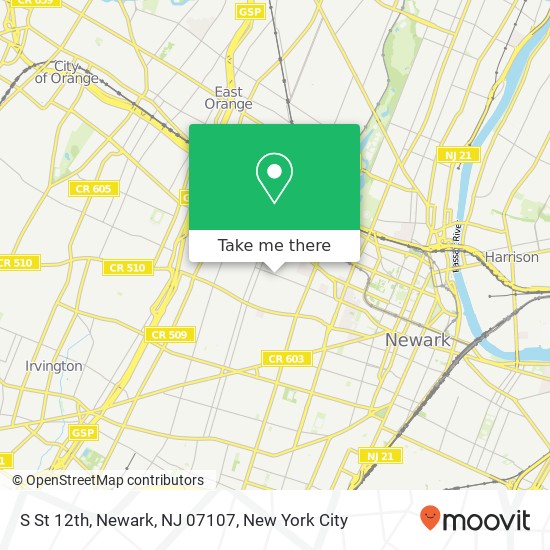 S St 12th, Newark, NJ 07107 map
