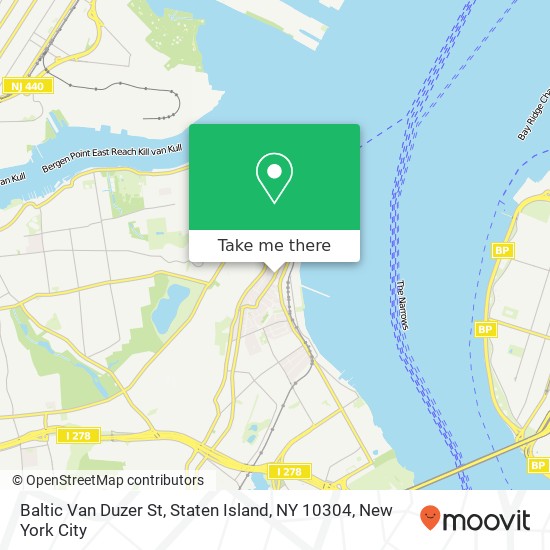 Mapa de Baltic Van Duzer St, Staten Island, NY 10304