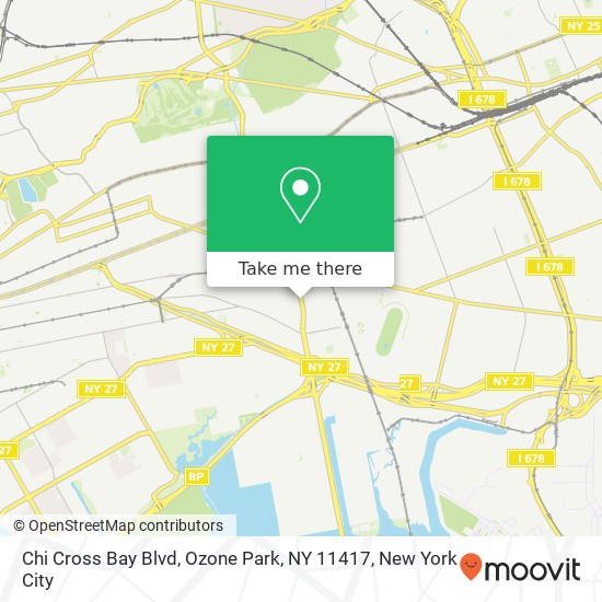 Chi Cross Bay Blvd, Ozone Park, NY 11417 map