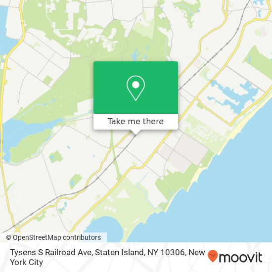 Mapa de Tysens S Railroad Ave, Staten Island, NY 10306