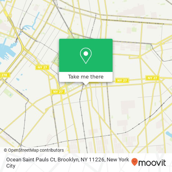 Mapa de Ocean Saint Pauls Ct, Brooklyn, NY 11226