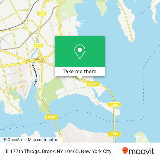 Mapa de E 177th Throgs, Bronx, NY 10465